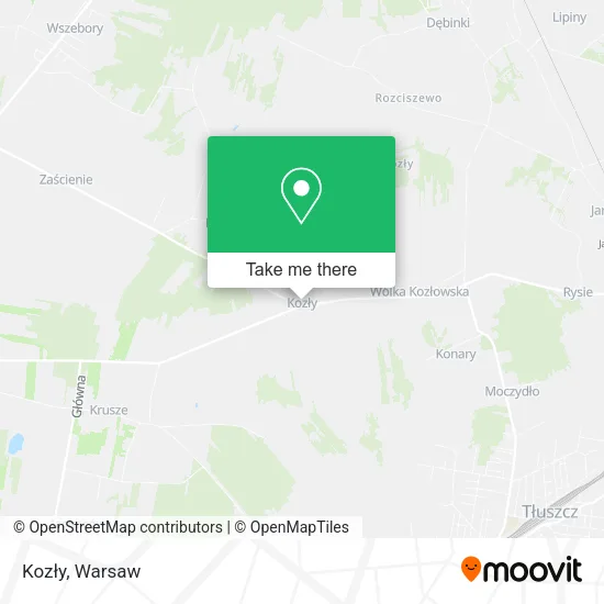 Kozły map