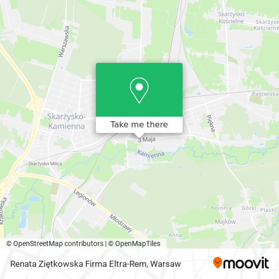 Renata Ziętkowska Firma Eltra-Rem map