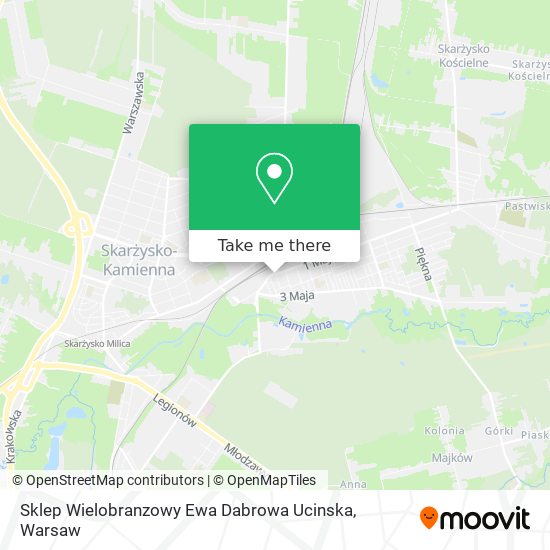 Sklep Wielobranzowy Ewa Dabrowa Ucinska map