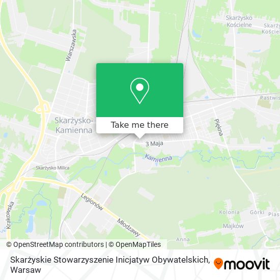 Skarżyskie Stowarzyszenie Inicjatyw Obywatelskich map