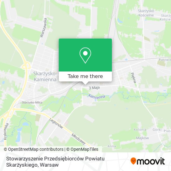 Карта Stowarzyszenie Przedsiębiorców Powiatu Skarżyskiego