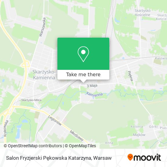 Salon Fryzjerski Pękowska Katarzyna map