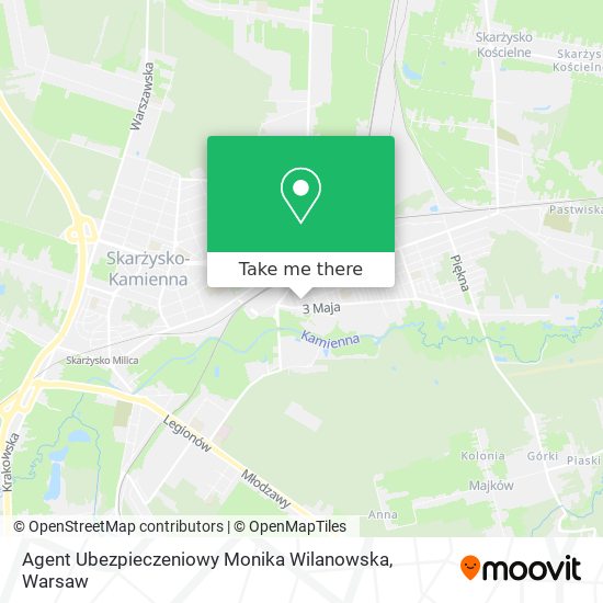 Agent Ubezpieczeniowy Monika Wilanowska map