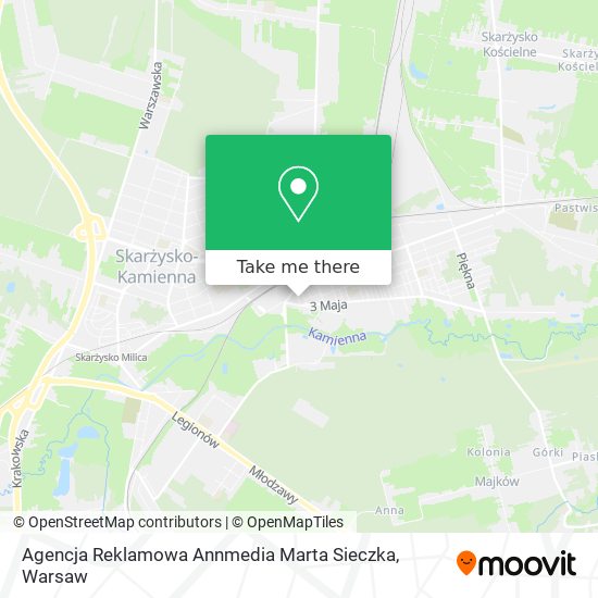 Agencja Reklamowa Annmedia Marta Sieczka map