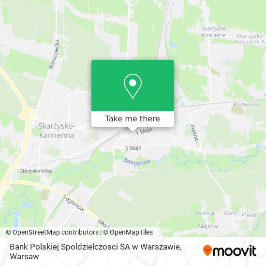 Bank Polskiej Spoldzielczosci SA w Warszawie map