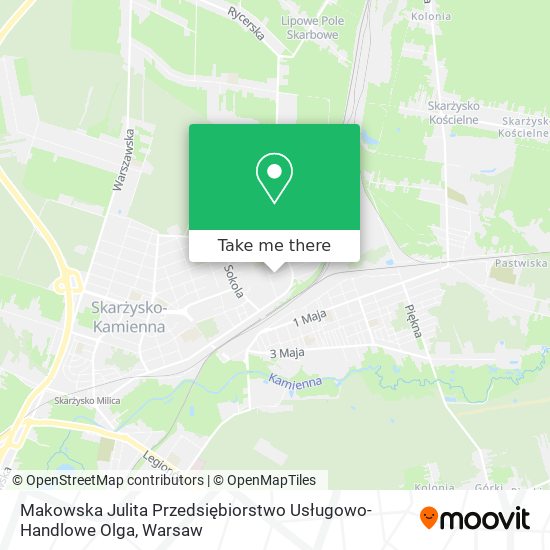 Makowska Julita Przedsiębiorstwo Usługowo-Handlowe Olga map