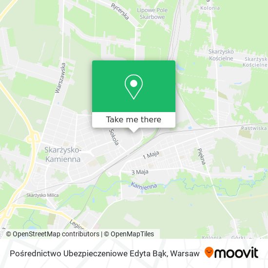 Pośrednictwo Ubezpieczeniowe Edyta Bąk map