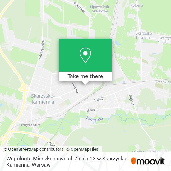 Wspólnota Mieszkaniowa ul. Zielna 13 w Skarżysku-Kamienna map