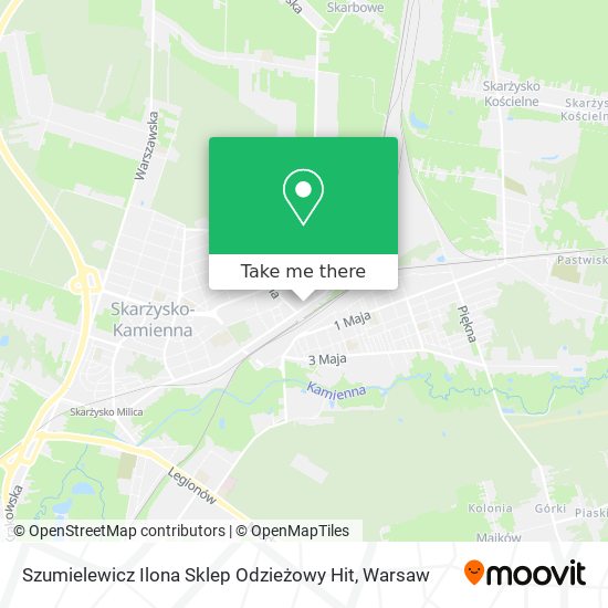 Szumielewicz Ilona Sklep Odzieżowy Hit map