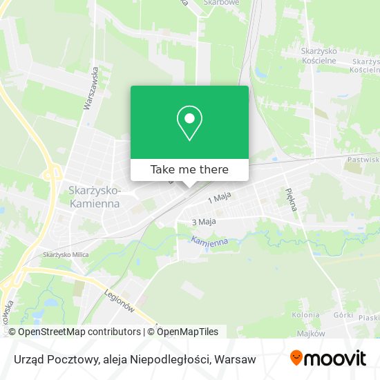 Urząd Pocztowy, aleja Niepodległości map