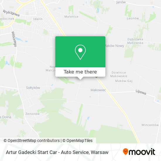 Artur Gadecki Start Car - Auto Service map