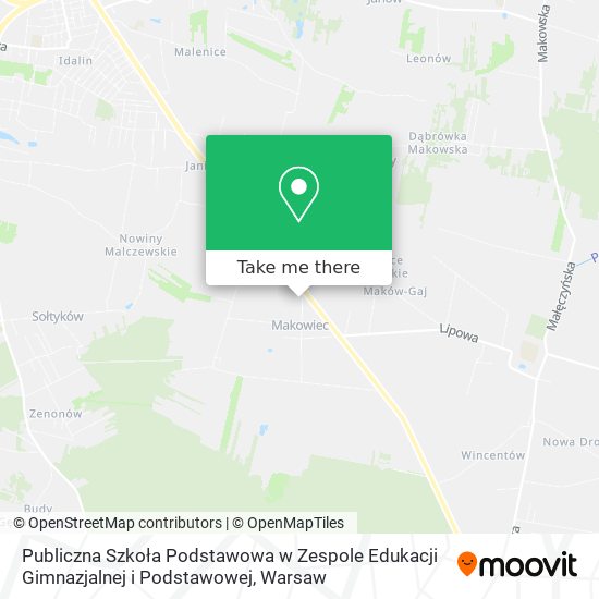 Publiczna Szkoła Podstawowa w Zespole Edukacji Gimnazjalnej i Podstawowej map