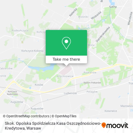 Skok. Opolska Spółdzielcza Kasa Oszczędnościowo-Kredytowa map