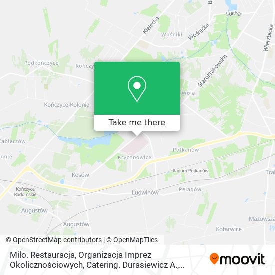 Milo. Restauracja, Organizacja Imprez Okolicznościowych, Catering. Durasiewicz A. map