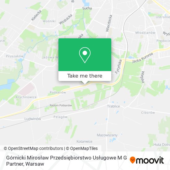 Górnicki Mirosław Przedsiębiorstwo Usługowe M G Partner map