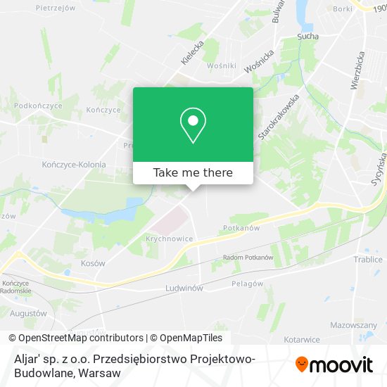 Aljar' sp. z o.o. Przedsiębiorstwo Projektowo-Budowlane map