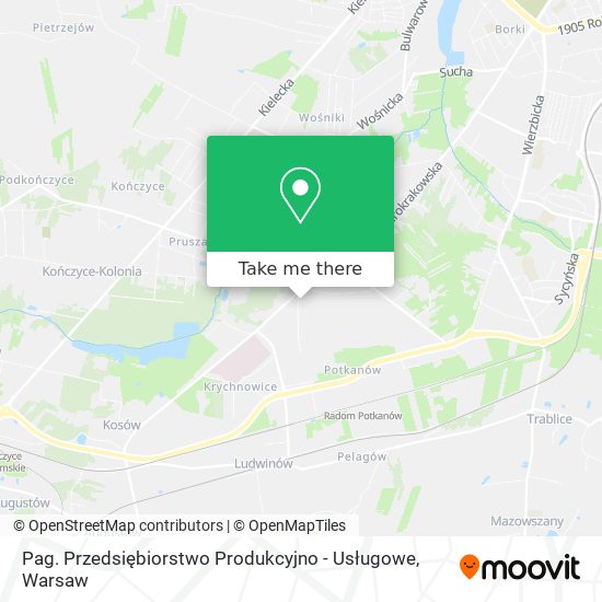 Pag. Przedsiębiorstwo Produkcyjno - Usługowe map