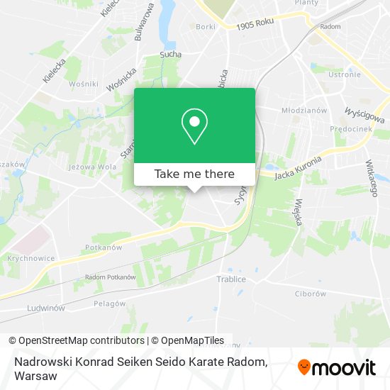 Nadrowski Konrad Seiken Seido Karate Radom map