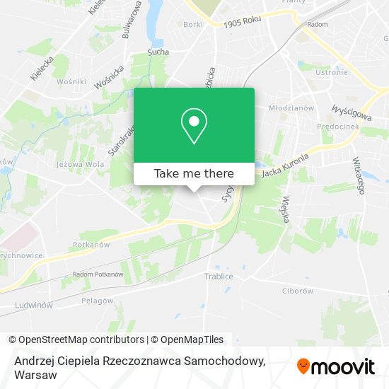 Andrzej Ciepiela Rzeczoznawca Samochodowy map