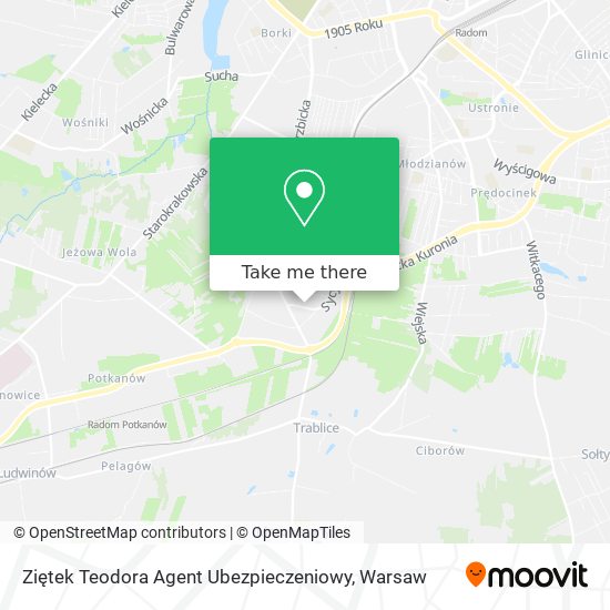 Ziętek Teodora Agent Ubezpieczeniowy map