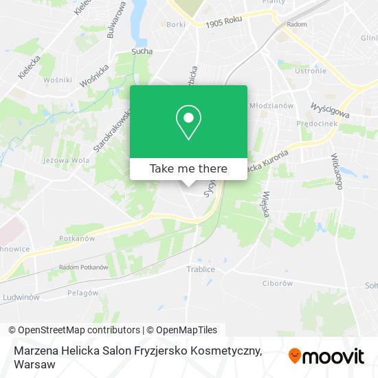 Marzena Helicka Salon Fryzjersko Kosmetyczny map