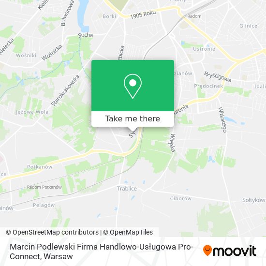 Marcin Podlewski Firma Handlowo-Usługowa Pro-Connect map