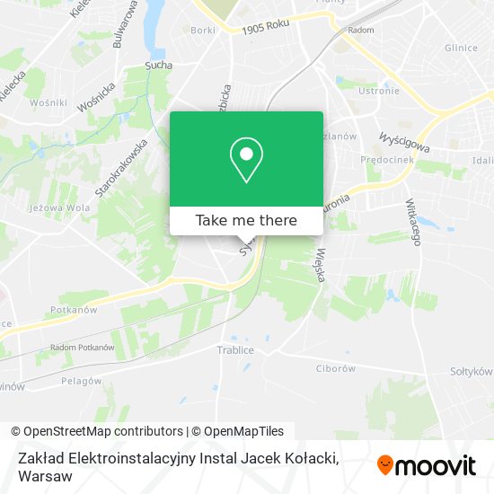 Zakład Elektroinstalacyjny Instal Jacek Kołacki map