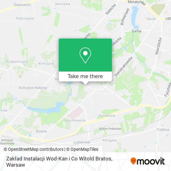 Zakład Instalacji Wod-Kan i Co Witold Bratos map