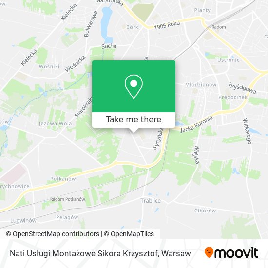 Nati Usługi Montażowe Sikora Krzysztof map