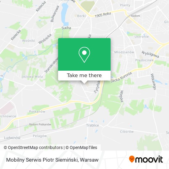 Карта Mobilny Serwis Piotr Siemiński