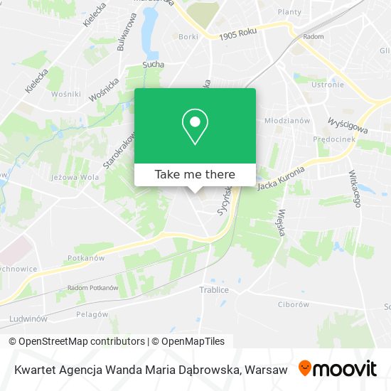 Kwartet Agencja Wanda Maria Dąbrowska map