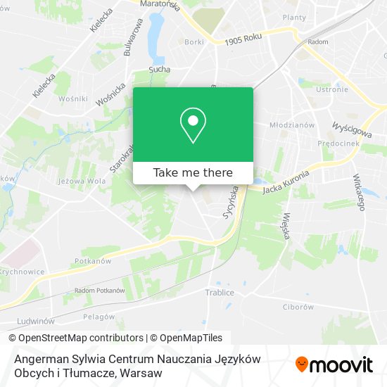 Angerman Sylwia Centrum Nauczania Języków Obcych i Tłumacze map