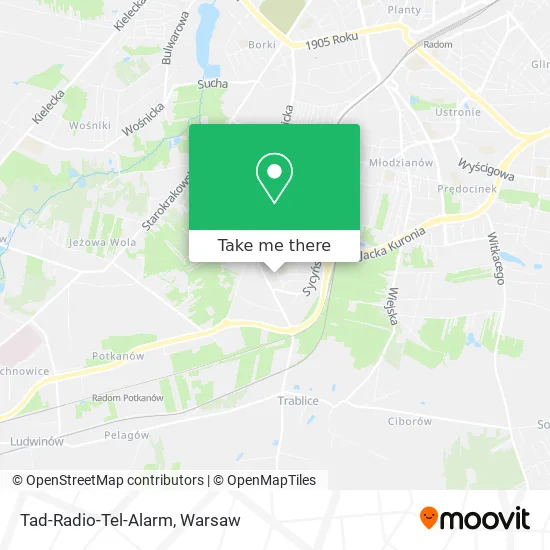 Карта Tad-Radio-Tel-Alarm