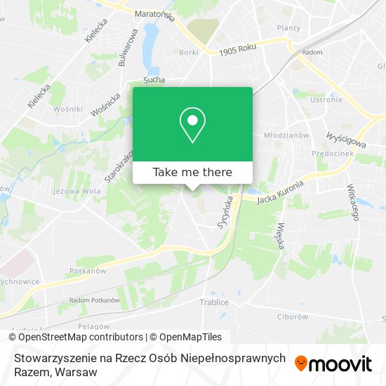 Stowarzyszenie na Rzecz Osób Niepełnosprawnych Razem map