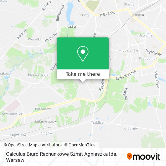 Calculus Biuro Rachunkowe Szmit Agnieszka Ida map