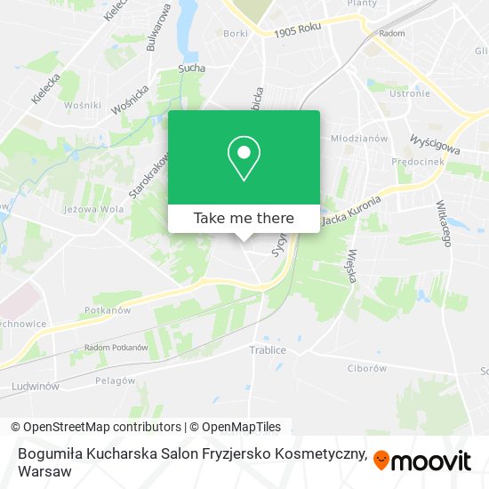 Bogumiła Kucharska Salon Fryzjersko Kosmetyczny map