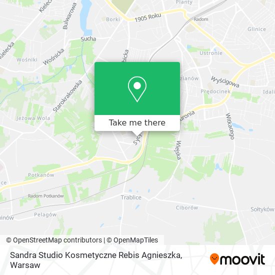 Карта Sandra Studio Kosmetyczne Rebis Agnieszka