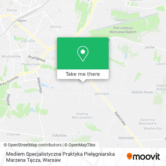 Mediem Specjalistyczna Praktyka Pielęgniarska Marzena Tęcza map