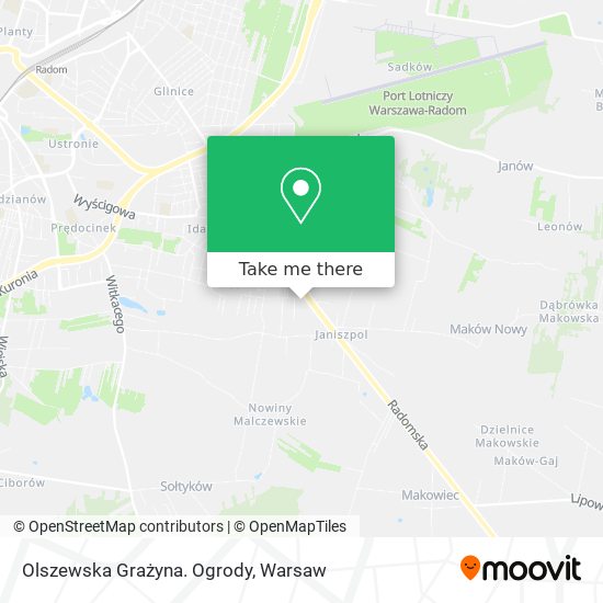 Olszewska Grażyna. Ogrody map