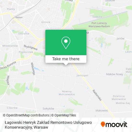 Łagowski Henryk Zakład Remontowo Usługowo Konserwacyjny map