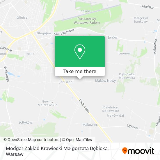 Modgar Zakład Krawiecki Małgorzata Dębicka map