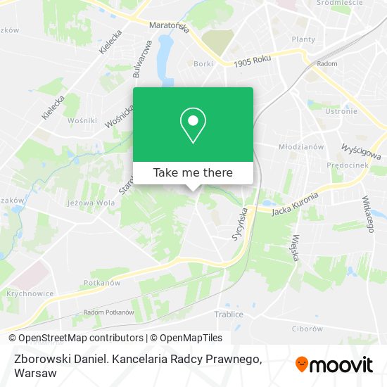 Zborowski Daniel. Kancelaria Radcy Prawnego map