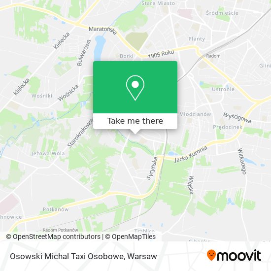 Osowski Michal Taxi Osobowe map