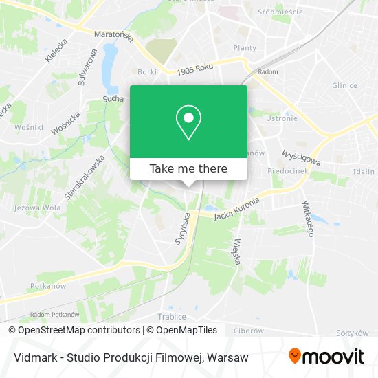 Vidmark - Studio Produkcji Filmowej map