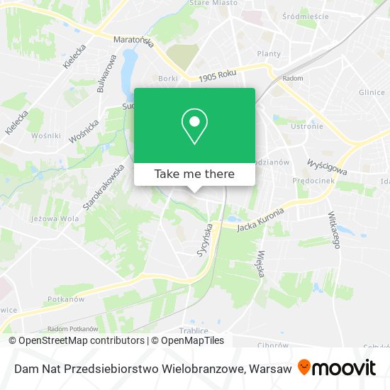 Dam Nat Przedsiebiorstwo Wielobranzowe map