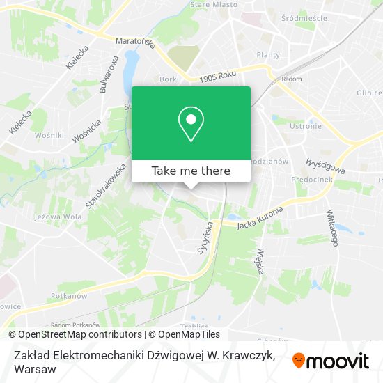 Zakład Elektromechaniki Dźwigowej W. Krawczyk map