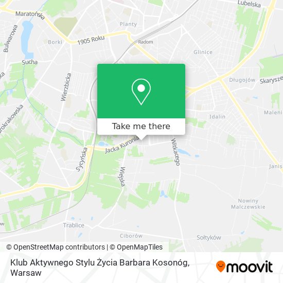 Klub Aktywnego Stylu Życia Barbara Kosonóg map