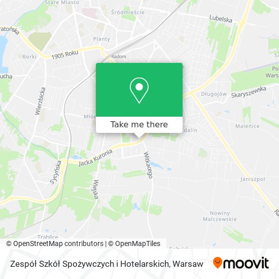 Zespół Szkół Spożywczych i Hotelarskich map