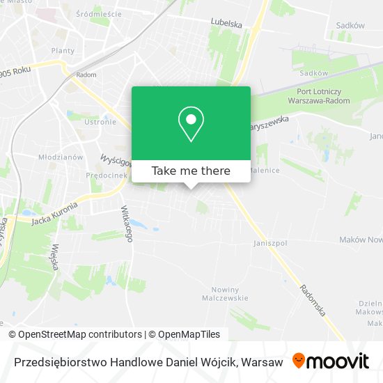 Przedsiębiorstwo Handlowe Daniel Wójcik map