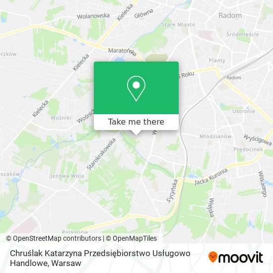 Chruślak Katarzyna Przedsiębiorstwo Usługowo Handlowe map